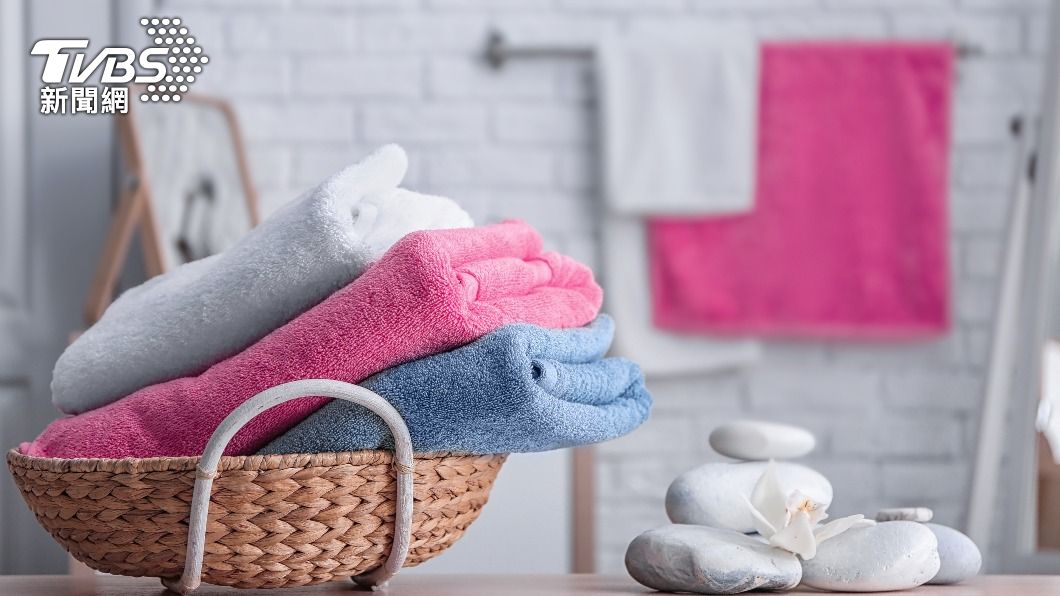 毛巾應每週清洗，2至3個月更換一條新的。（示意圖／shutterstock達志影像）