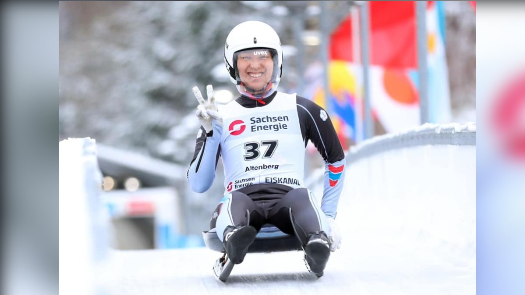林欣蓉轉戰雪橇，站上冬奧舞台。（圖／翻攝自臉書 林欣蓉Sin LIN）