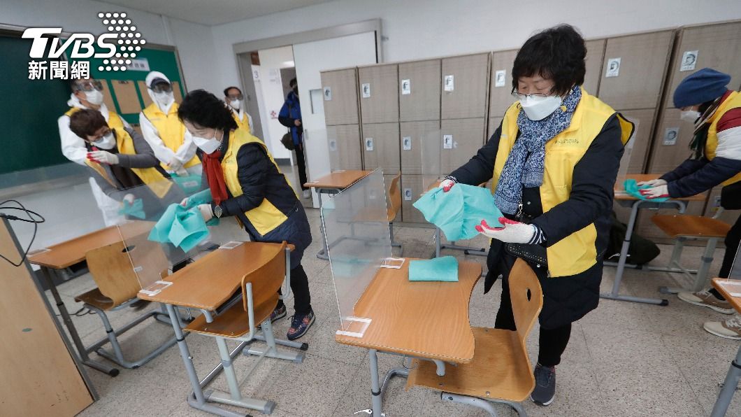 南韓首都圈學校將限制到校比例。（示意圖／達志影像美聯社）