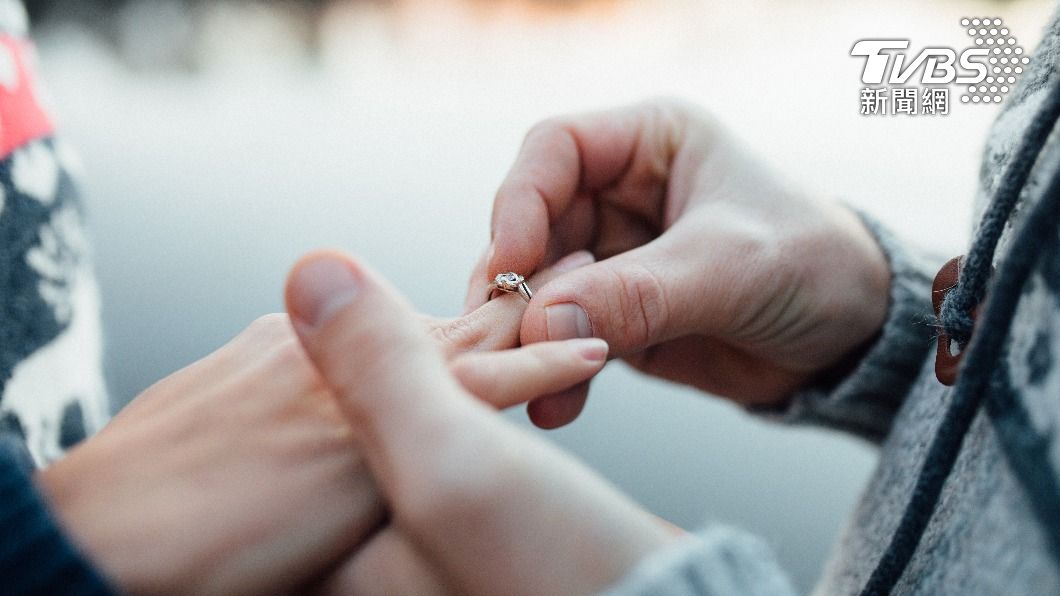 結婚戒指是新人對雙方的承諾與約定。（示意圖／shutterstock達志影像）
