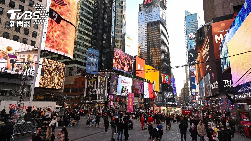 紐約時報廣場倒數活動是美國跨年重頭戲。（圖／達志影像美聯社）
