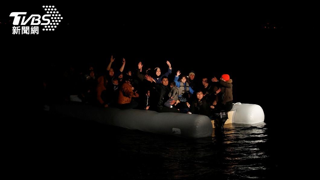 希臘愛琴海平安夜當天發生難民船難。（示意圖／達志影像路透社）