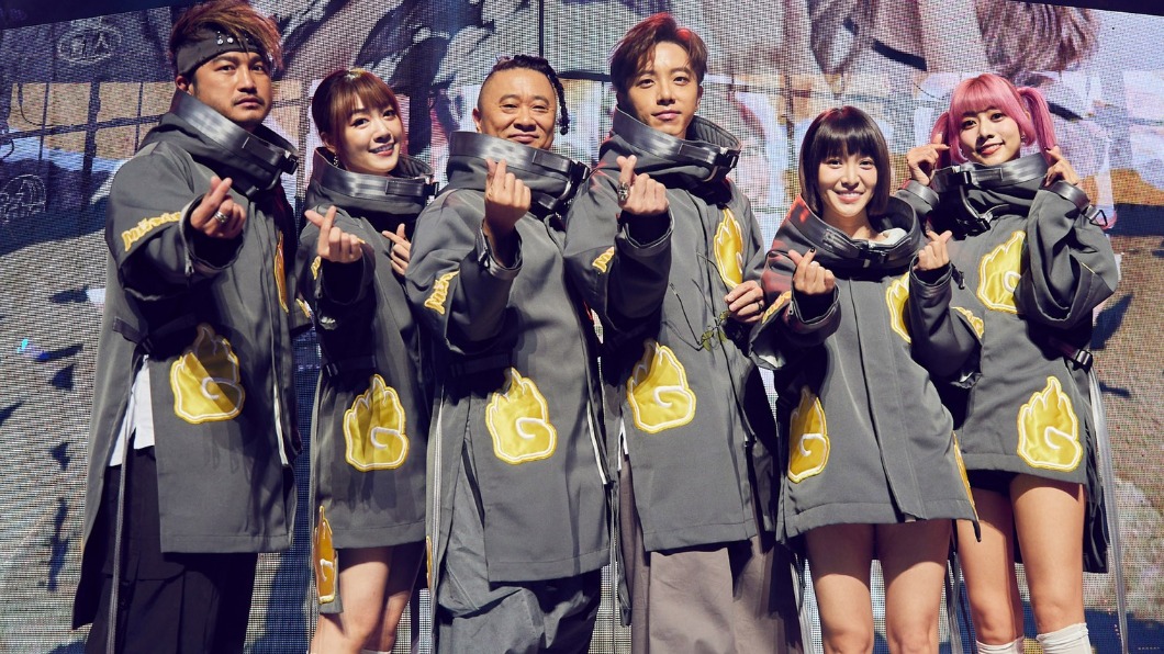 KID（左起）、泱泱、邰智源、坤達、溫妮與阿部瑪利亞今（25）日在北流參與《木曜跨界演唱會－Awakening》。（圖／華貴娛樂提供）