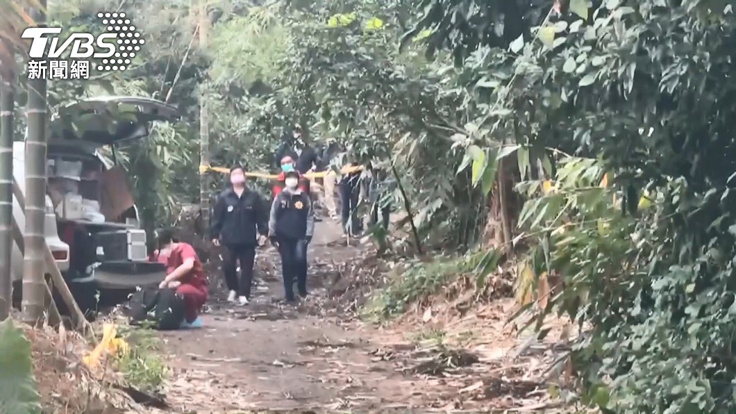 嘉義一處檳榔園發現林女屍體。（圖／TVBS）