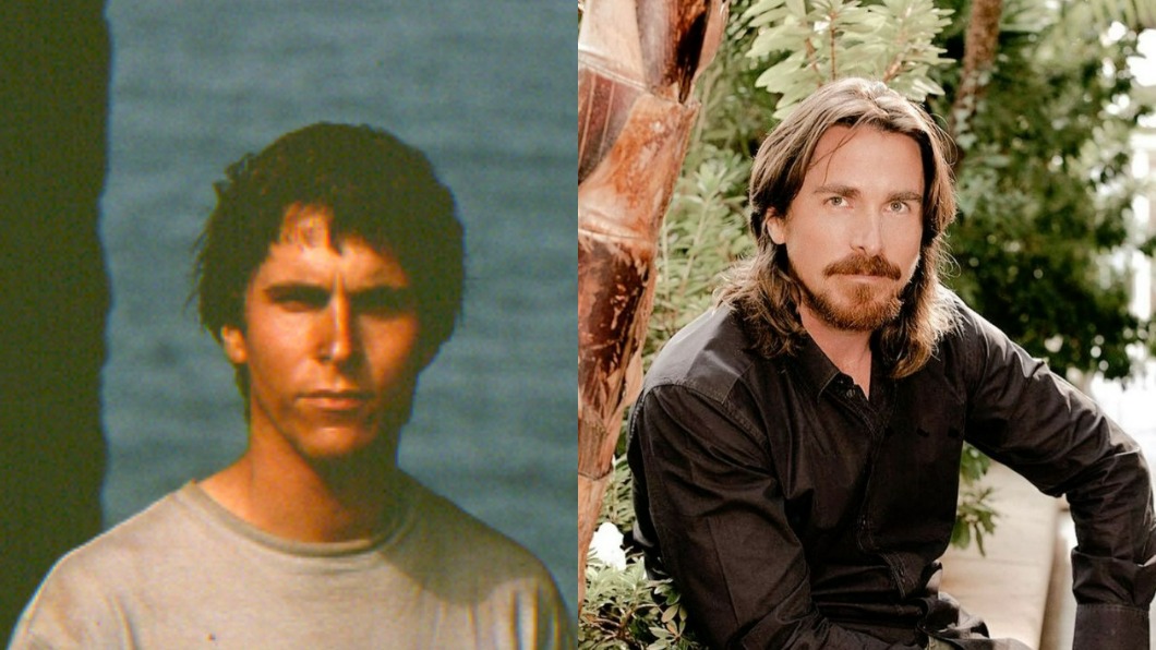 左為克里斯汀貝爾年輕時期主演《兩情世界》的照片，右為現今成熟模樣。（圖／甲上提供、翻攝Christian Bale IG）
