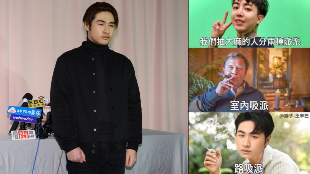鹿希派哏圖變成「路吸派」。（圖／（左）TVBS、（右3圖）Instagram 獅子王辛巴 wangnew8）