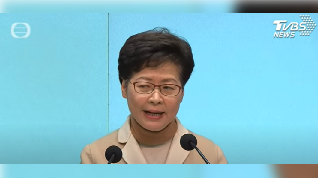 香港行政長官林鄭月娥在30日年度記者會上，指警方拘捕立場高層並非針對媒體。（圖／TVB提供）