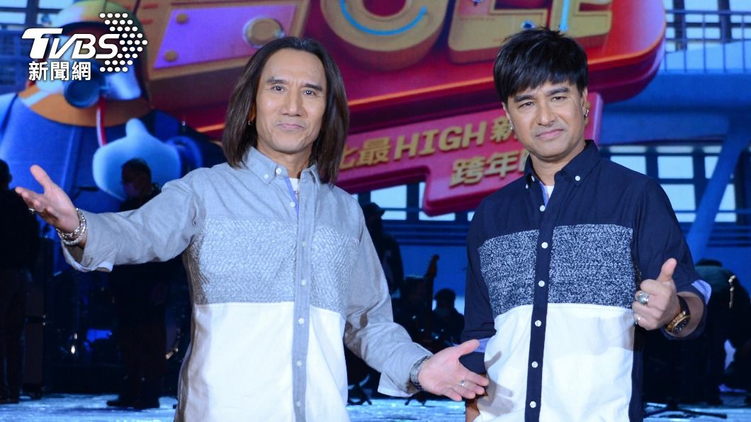 動力火車成員顏志琳（左）與尤秋興（右）將參與台北跨年演唱會。（圖／TVBS）