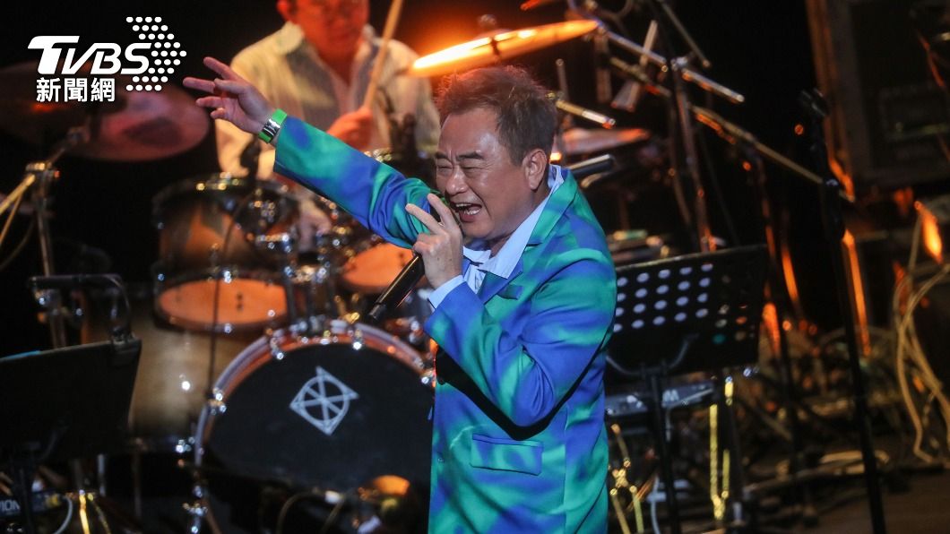 歌手陳昇在台北國際會議中心第28度開唱。（圖／中央社）