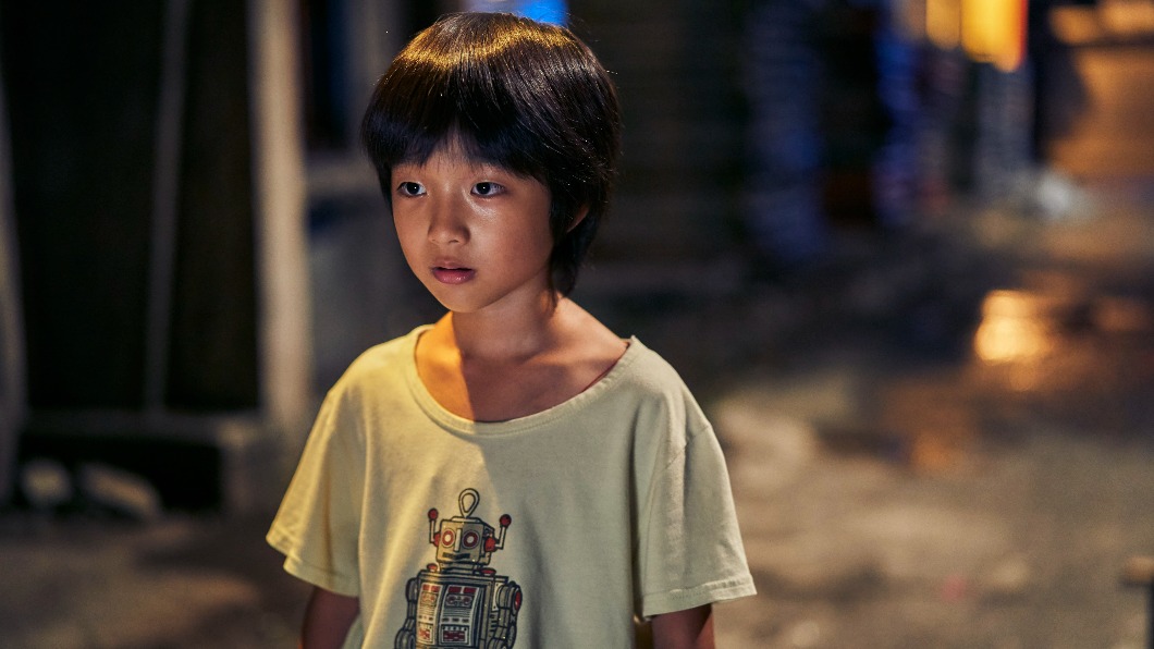 白潤音在新片《嗨！神獸》中飾演小男孩阿吉。（圖／甲上提供）