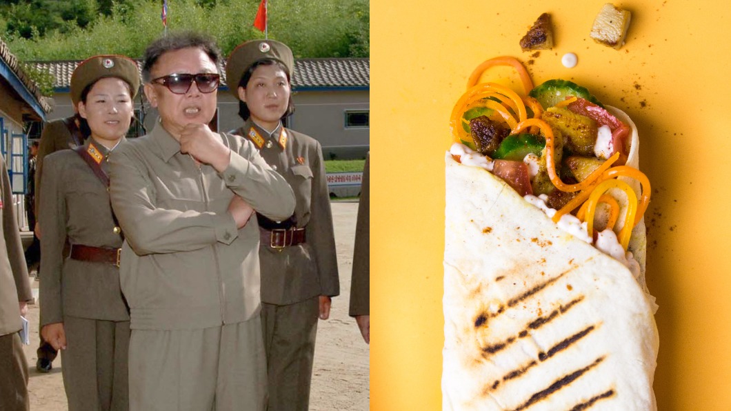 北韓官媒稱金正日2011年發明捲餅。 （圖／達志影像美聯社、shutterstock）