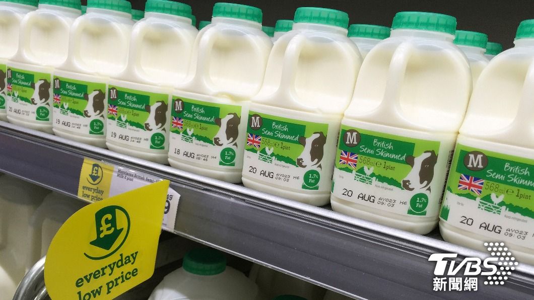 英國超市莫里森將移除牛奶的有效期限。（圖／達志影像路透社）