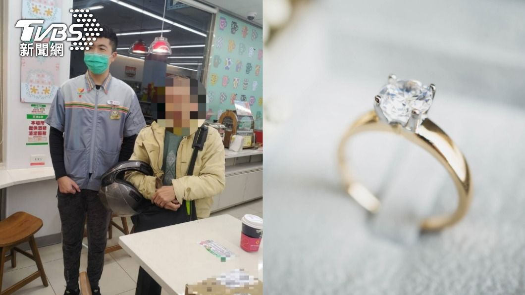 男子以為「老婆」買婚戒要給他們結婚用。（圖／TVBS、shutterstock達志影像）