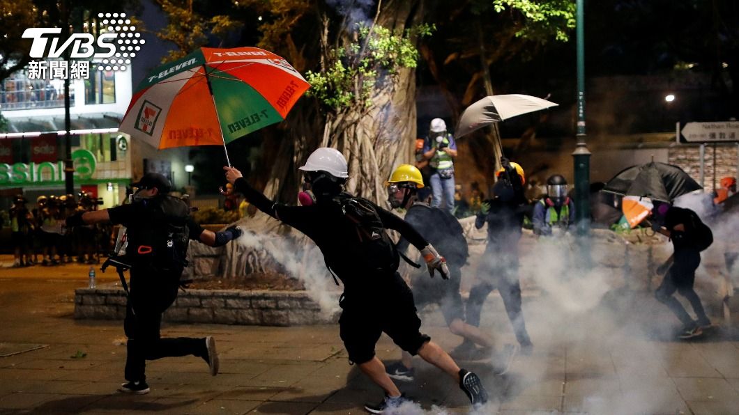 尖沙咀在2019年8月曾發生警民衝突。（資料畫面。圖／達志影像路透社）