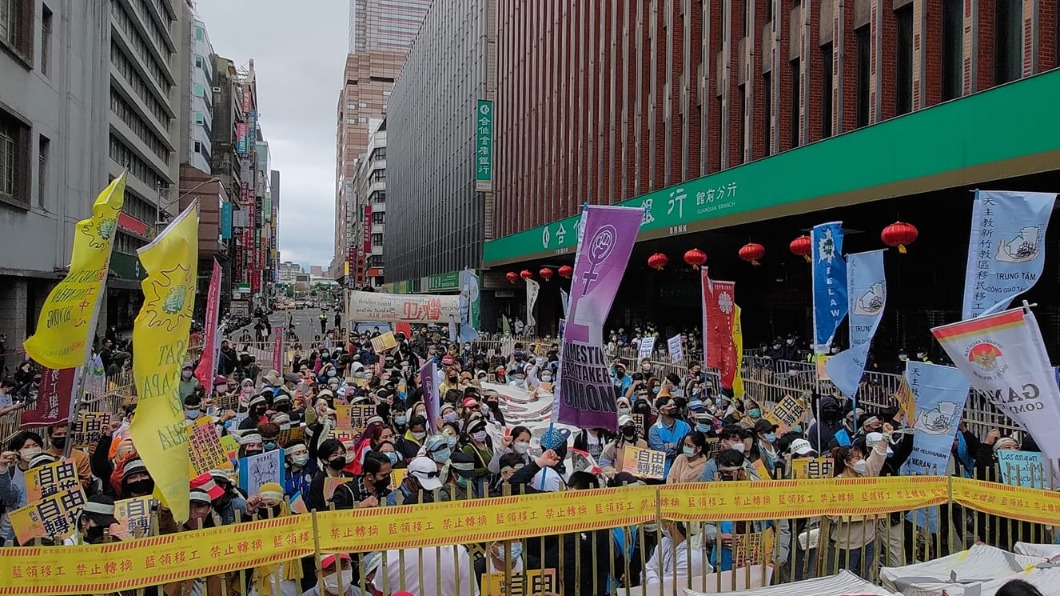 台灣移工遊行於1月16日舉行。（圖／翻攝自台灣移工遊行臉書） 6百移工上週才辦大遊行「畫面曝」　勞團：這地區來最多