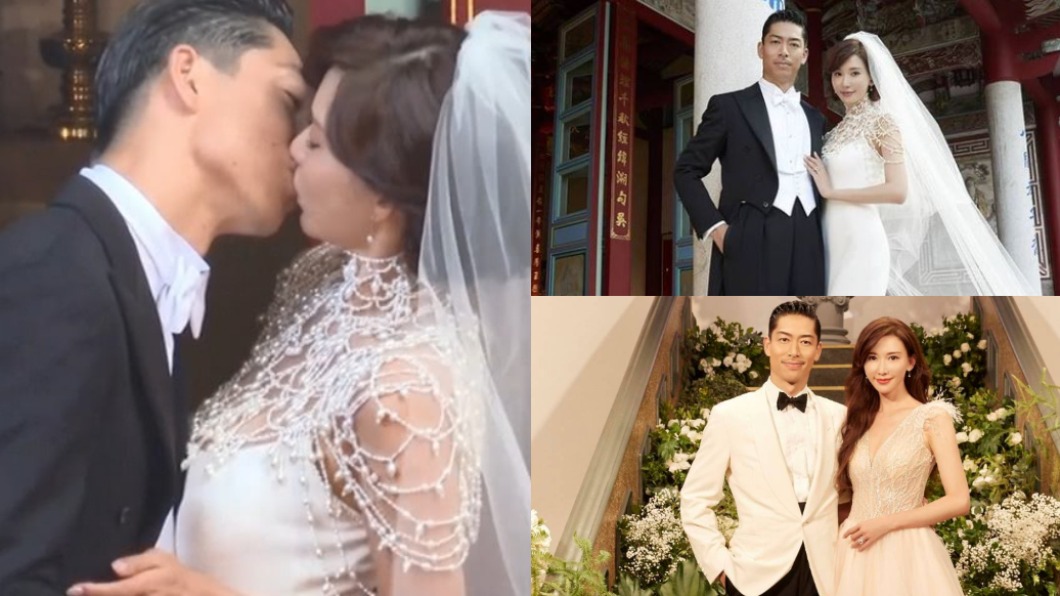 林志玲、AKIRA 2019年舉辦世紀婚禮。（圖／翻攝自AKIRA 臉書、TVBS資料畫面）