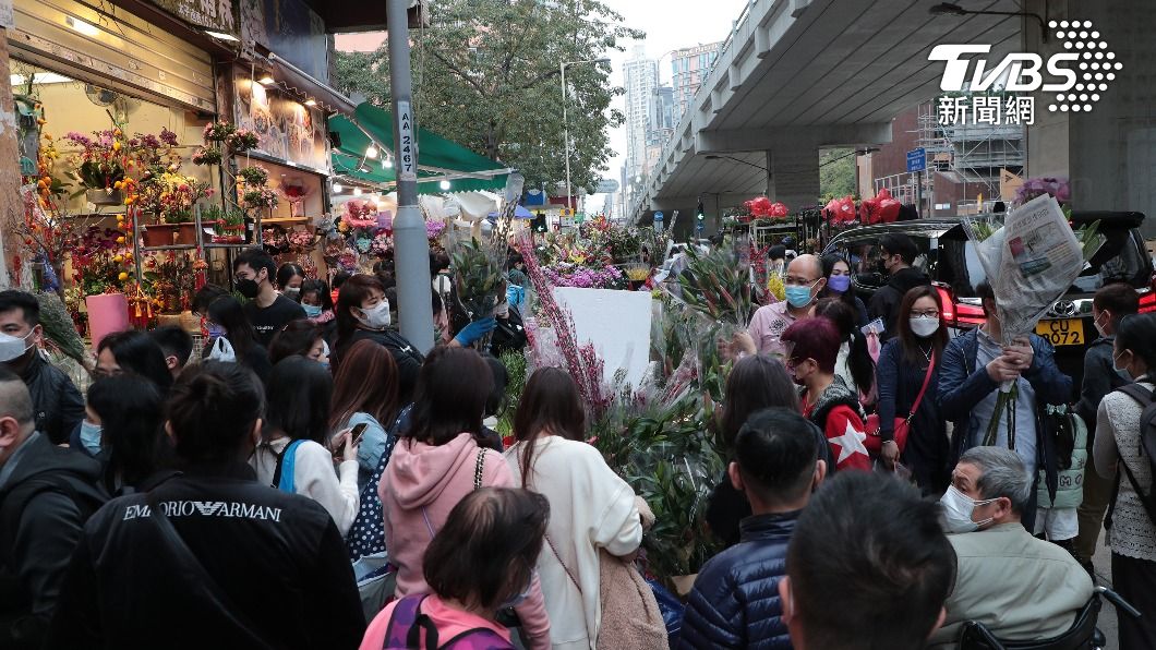 疫情讓香港過年飲食業、花農及相關行業生意受影響。（圖／中央社）