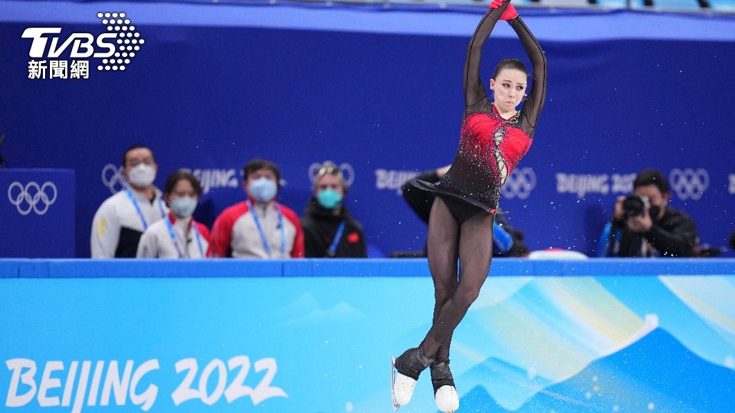 俄羅斯少女瓦莉娃完成四周跳。（圖／達志影像美聯社）