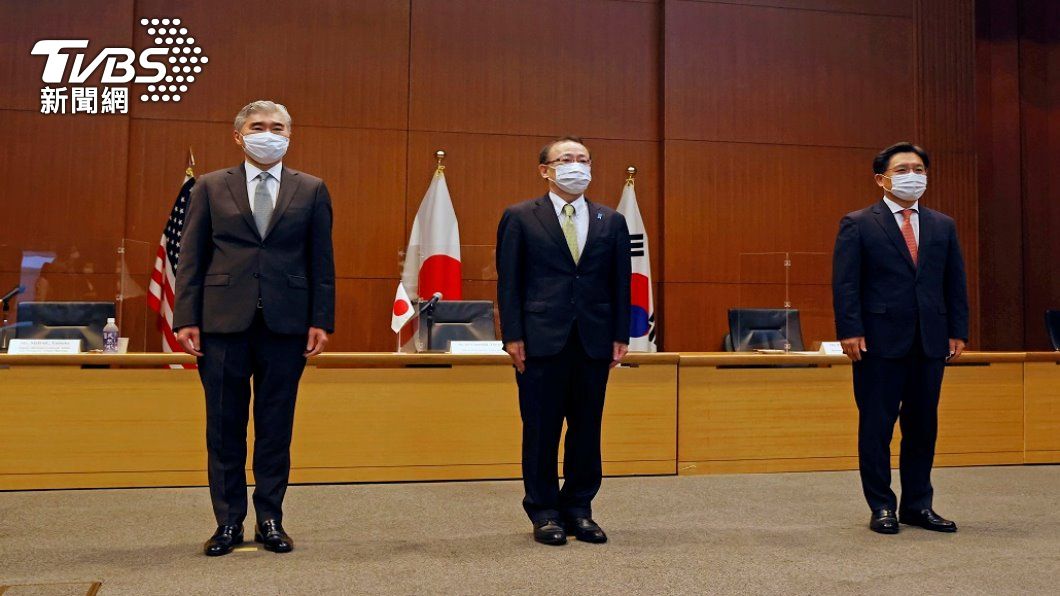 美日韓代表會談。（照片來源：AP）