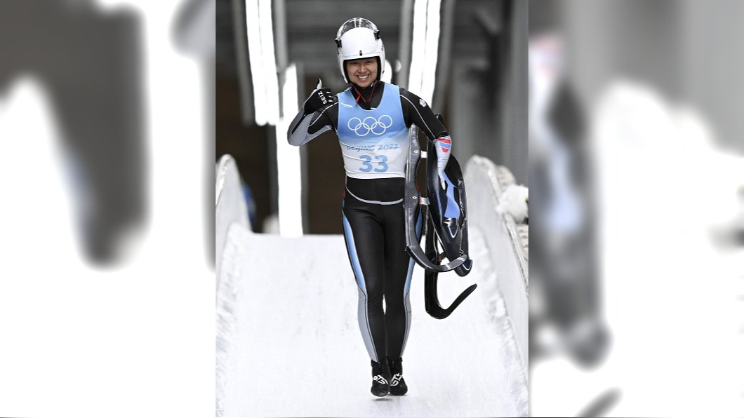 台灣無舵雪橇選手林欣蓉。（圖／中華奧會提供）