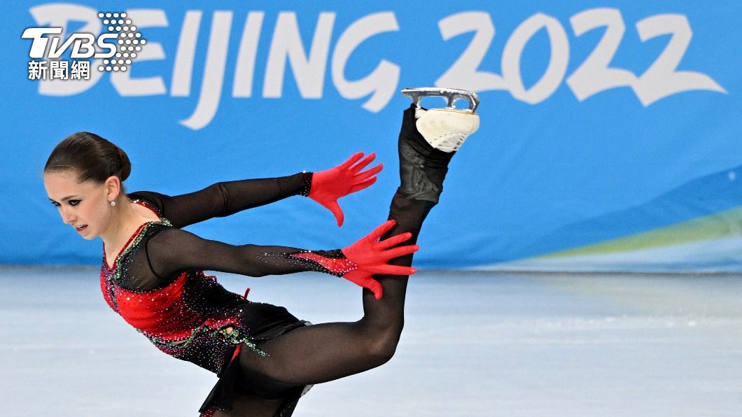 俄羅斯花滑選手瓦莉娃成為第一位在奧運完成四周跳的女子選手。（圖／達志影像美聯社）