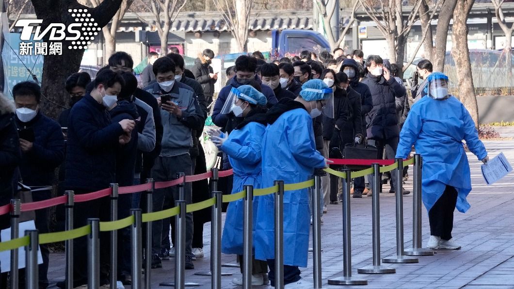 南韓疫情飆至5萬多例，創歷史新高。（圖／達志影像美聯社）