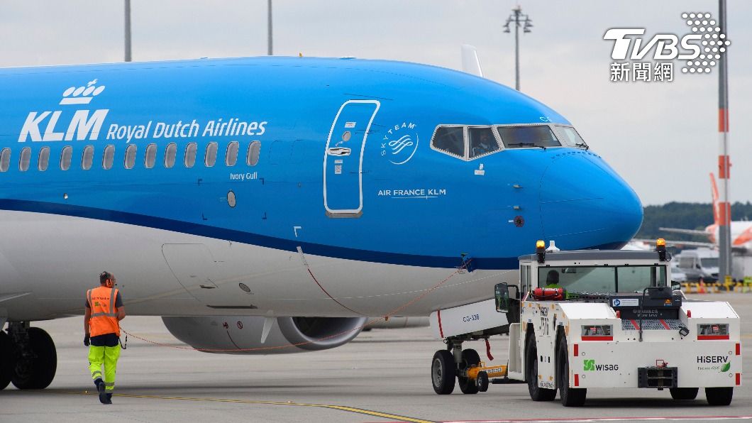荷蘭皇家航空（KLM）暫停班機飛往烏克蘭。（示意圖／達志影像美聯社）