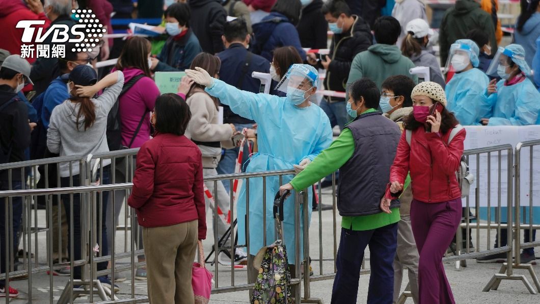 香港第五波疫情不斷延燒，確診數不斷刷新紀錄。（圖／達志影像美聯社）