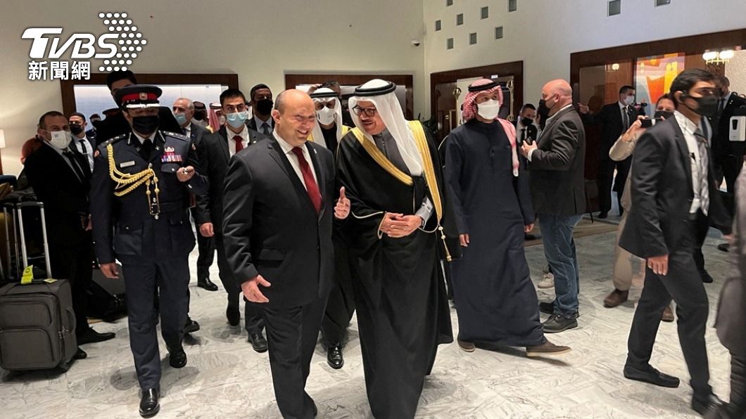 以色列總理訪問巴林。（圖／達志影像路透社）