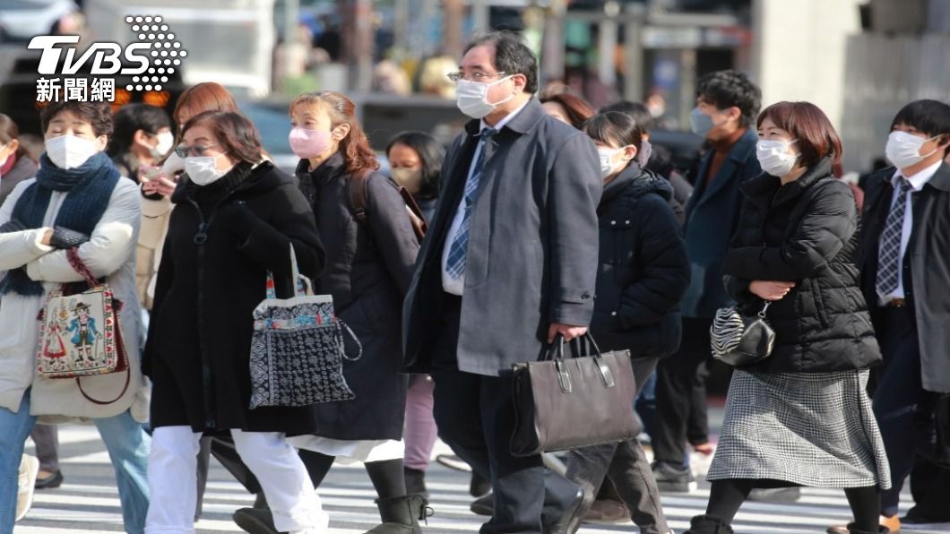 日本境內新冠疫情延燒。（圖／達志影像美聯社）