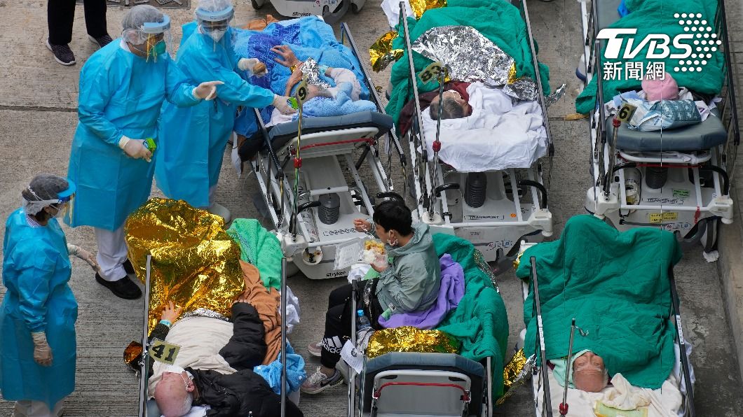 香港疫情燒不停。（圖／達志影像美聯社）