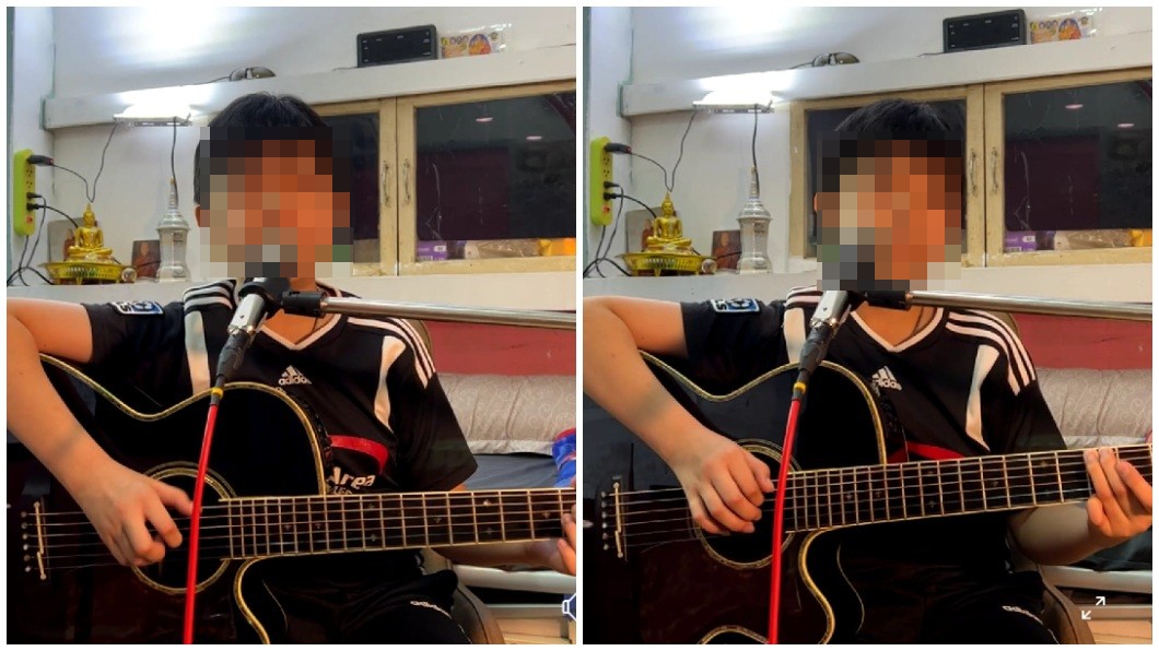 泰國一名12歲男童直播湊錢要「賣唱葬父」。（圖／翻攝自臉書สุดสัปดาห์แฟนคลับ）