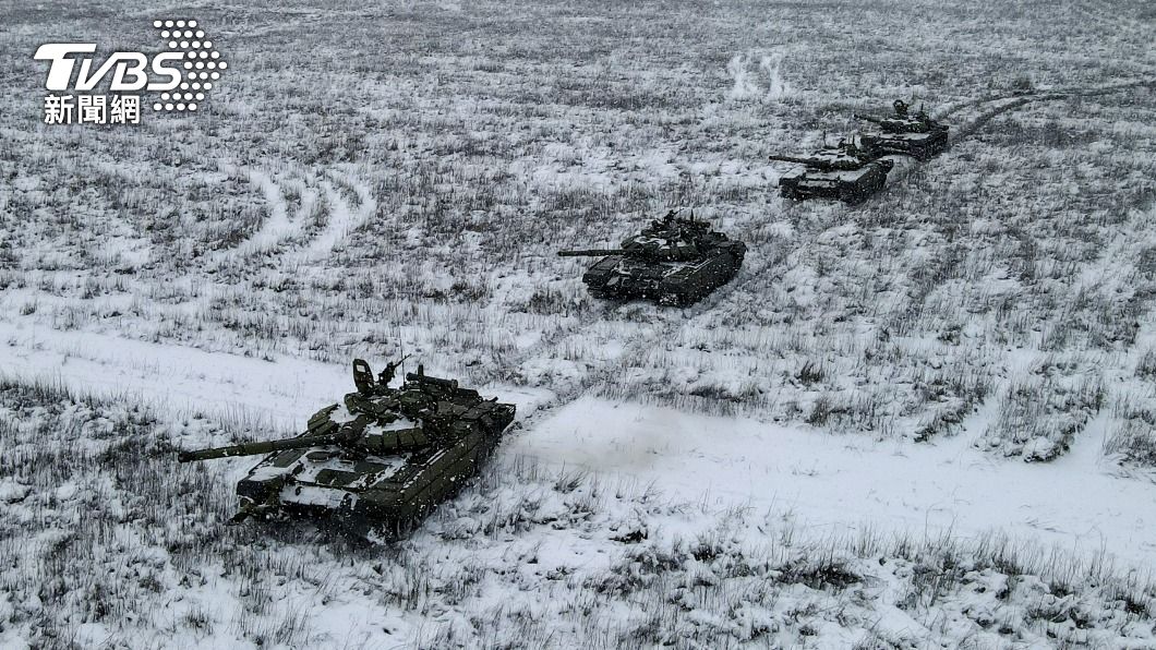 俄軍今天進駐烏東。（圖／達志影像路透社）