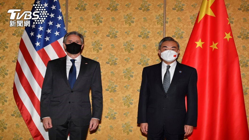 美國國務卿布林肯與中國大陸外長王毅。（照片來源：AP）