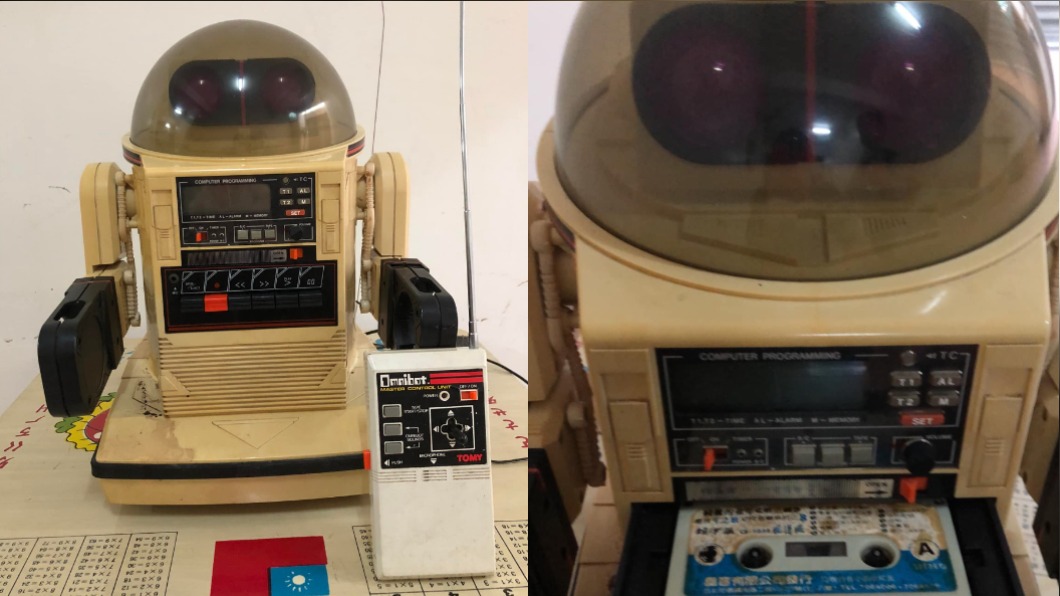 網友找到家裡30年前的機器人。（圖／翻攝自爆廢公社）