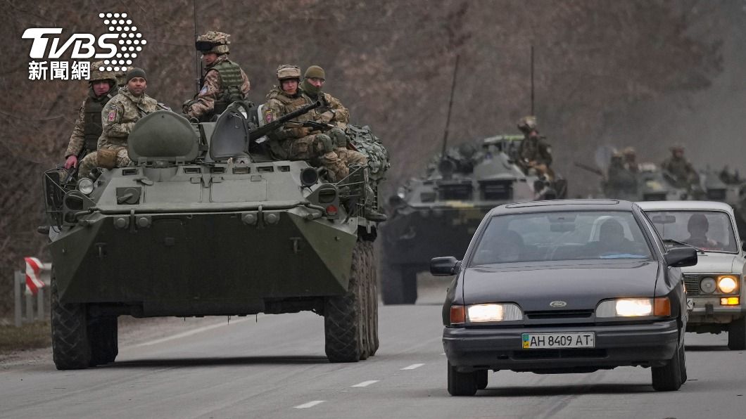 烏克蘭發布全國軍事動員令。（圖／達志影像美聯社）