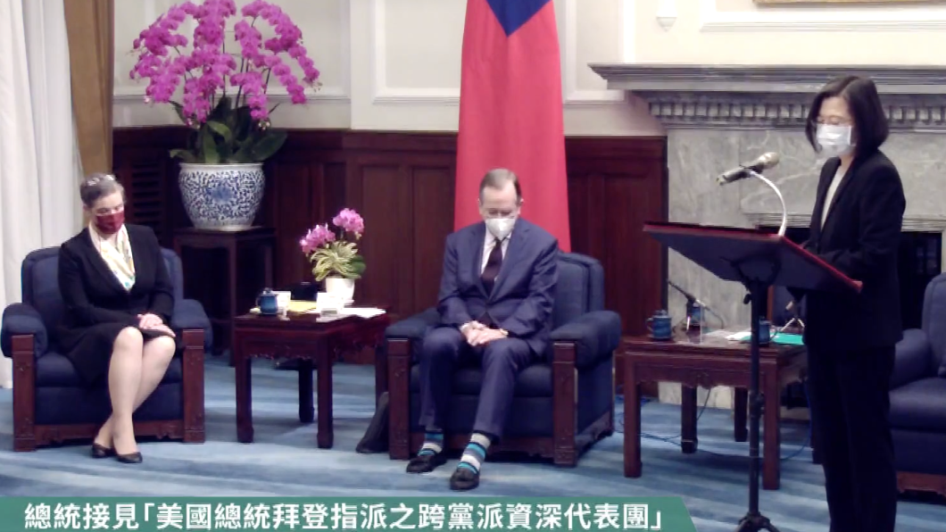 美國總統拜登指派由參謀首長聯席會議前主席穆倫率團訪問台灣。（圖／TVBS）