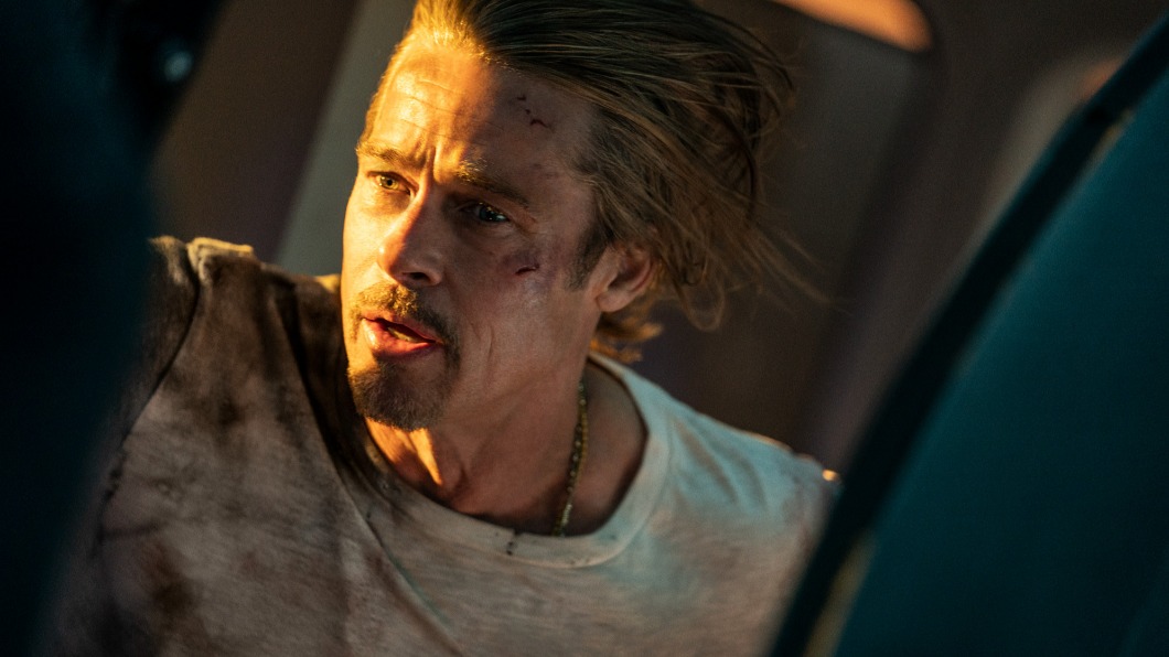 布萊德彼特在新片《子彈列車》中飾演殺手「瓢蟲」。（圖／索尼提供）