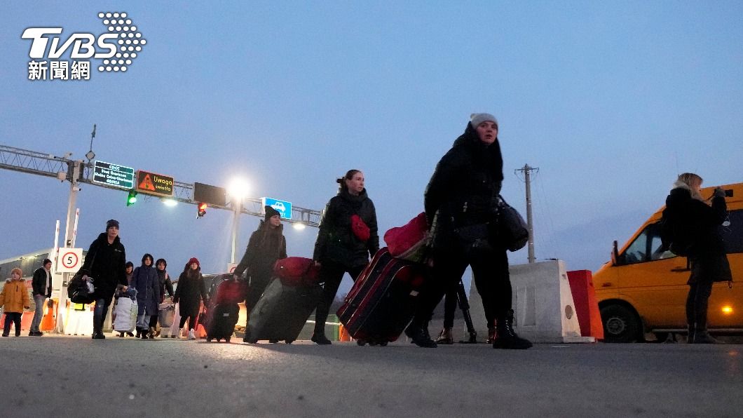 烏克蘭難民潮逾百萬人。（圖／達志影像美聯社）