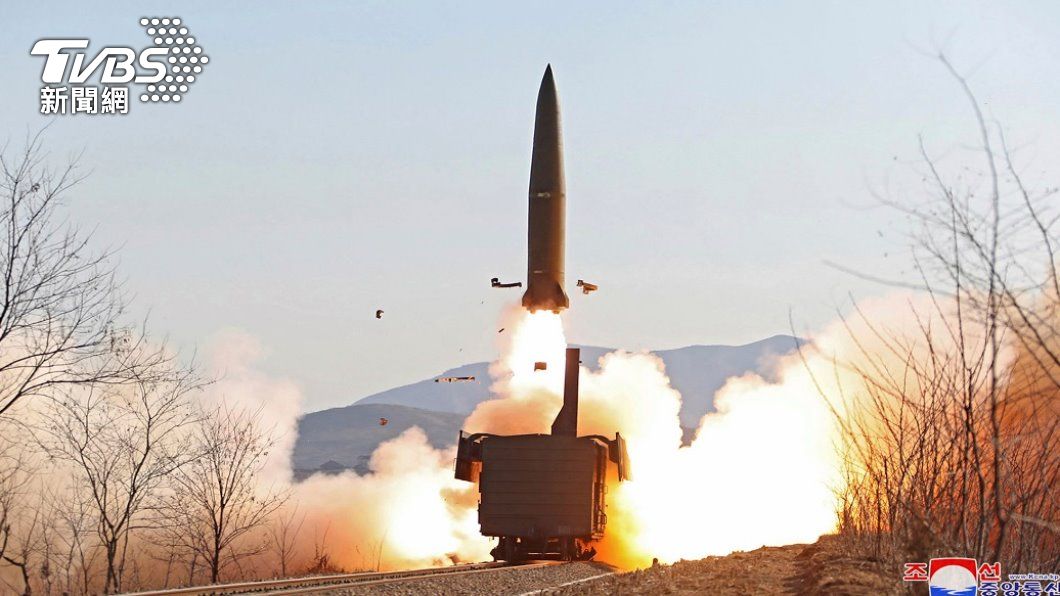 北韓發射飛彈。（照片來源：AP）