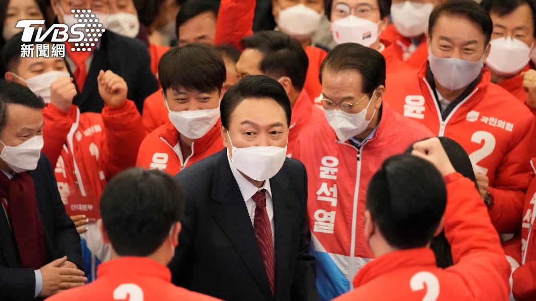 尹錫悅當選韓國總統。（圖／達志影像美聯社）