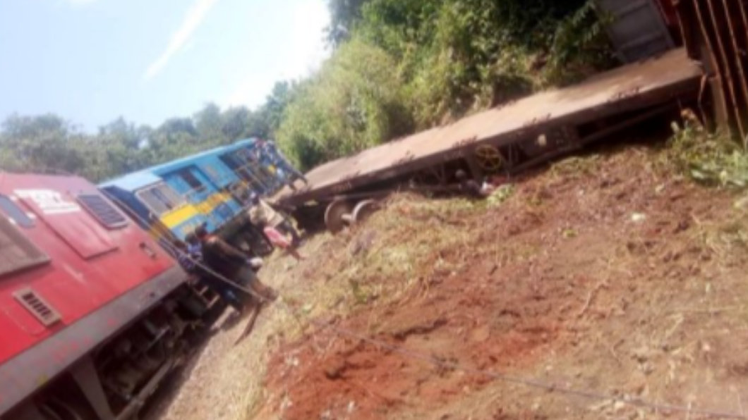 剛果一列火車發生死亡事故。（圖／翻攝自推特）