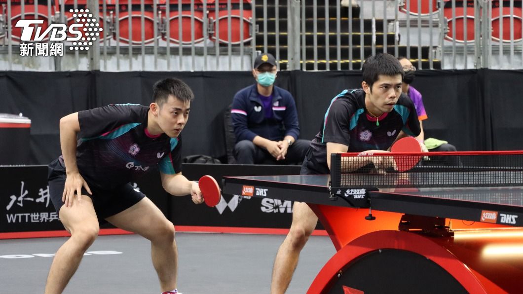 莊智淵與陳建安晉級WTT新加坡大滿貫賽男雙8強。（圖／中央社）