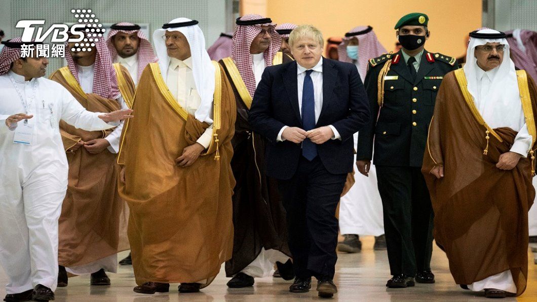 英國首相強生訪問阿聯酋、沙烏地。（照片來源：AP）