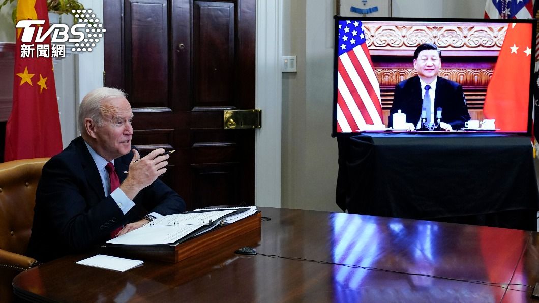 美國總統拜登（Joe Biden）與中國國家主席習近平於18日晚間進行視訊通話。（資料畫面／達志影像美聯社）