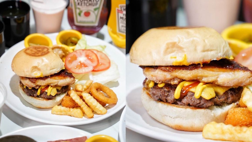 板橋剛開幕不久的「心心漢堡」主打最低399元吃到飽。（圖／阿華田的美食日記提供）