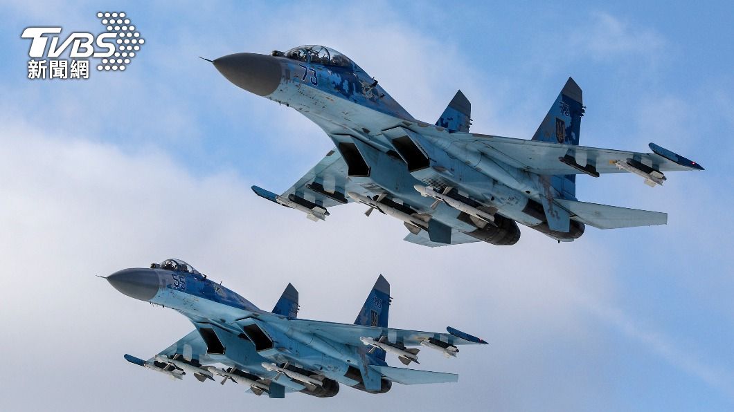 烏軍用Su-27戰機擊落多架俄機，情節宛如電影《捍衛戰士》。（示意圖／達志影像美聯社）