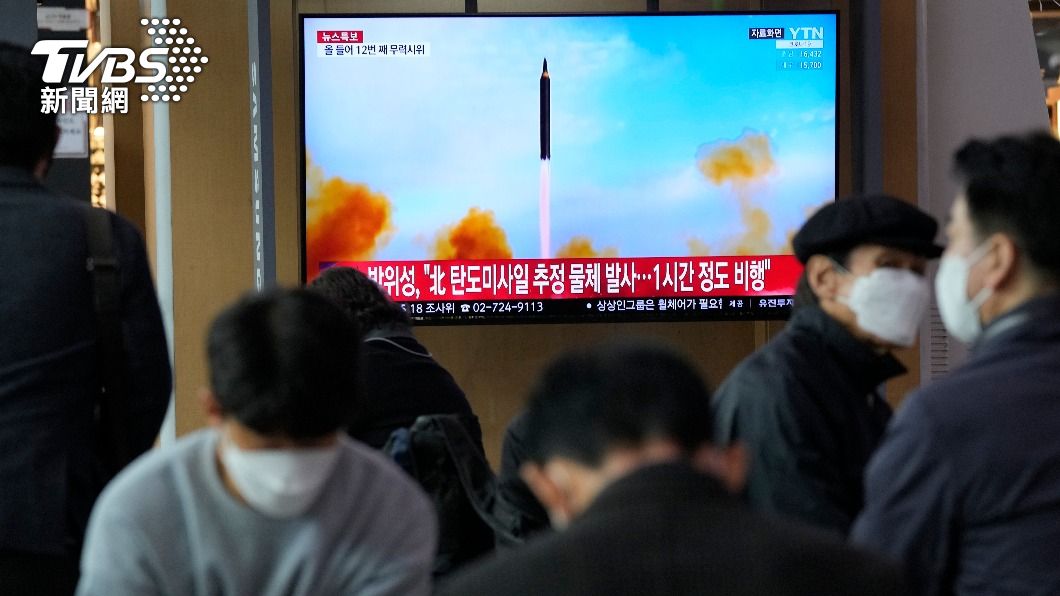 北韓今再度試射飛彈，增添韓半島緊張情勢。（圖／達志影像美聯社）