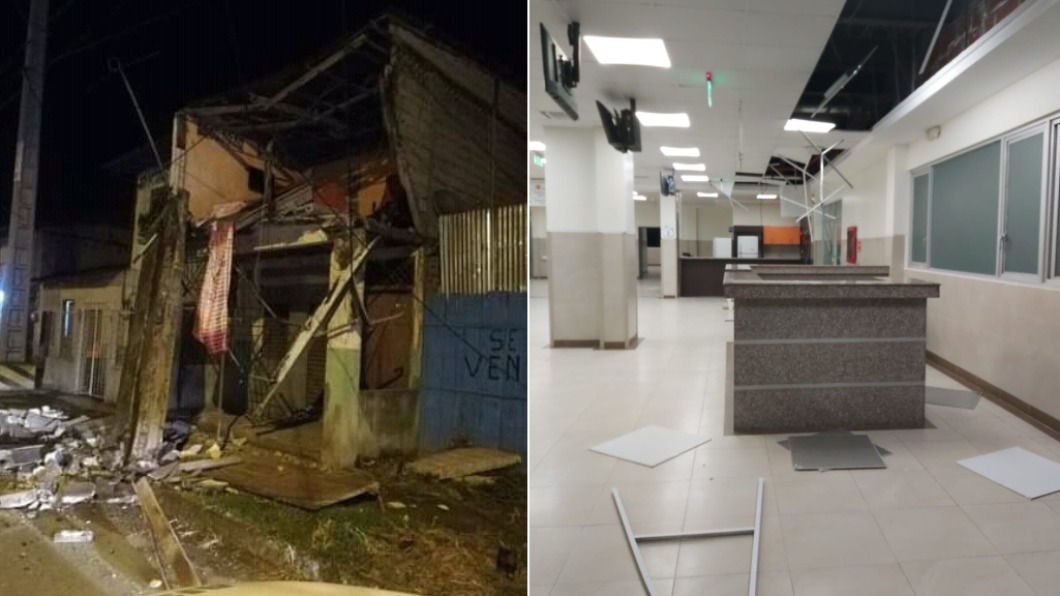 當地民宅及醫院都傳出災情。（圖／翻攝自 Alerta Mundial 推特 @AIertaMundiaI）