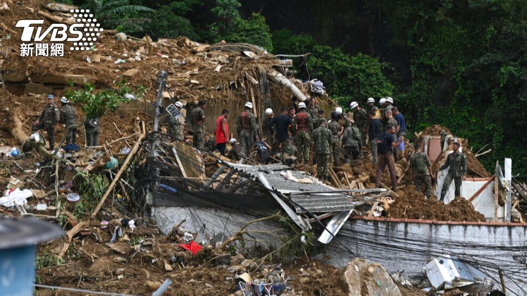 巴西上個月才遭遇嚴重土石流災情，造成近240人身亡的慘劇。（圖／達志影像美聯社）